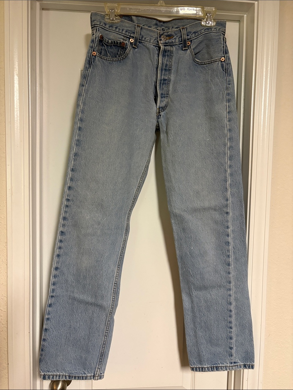 Men’s 501 Levi’s faded jeans straight leg